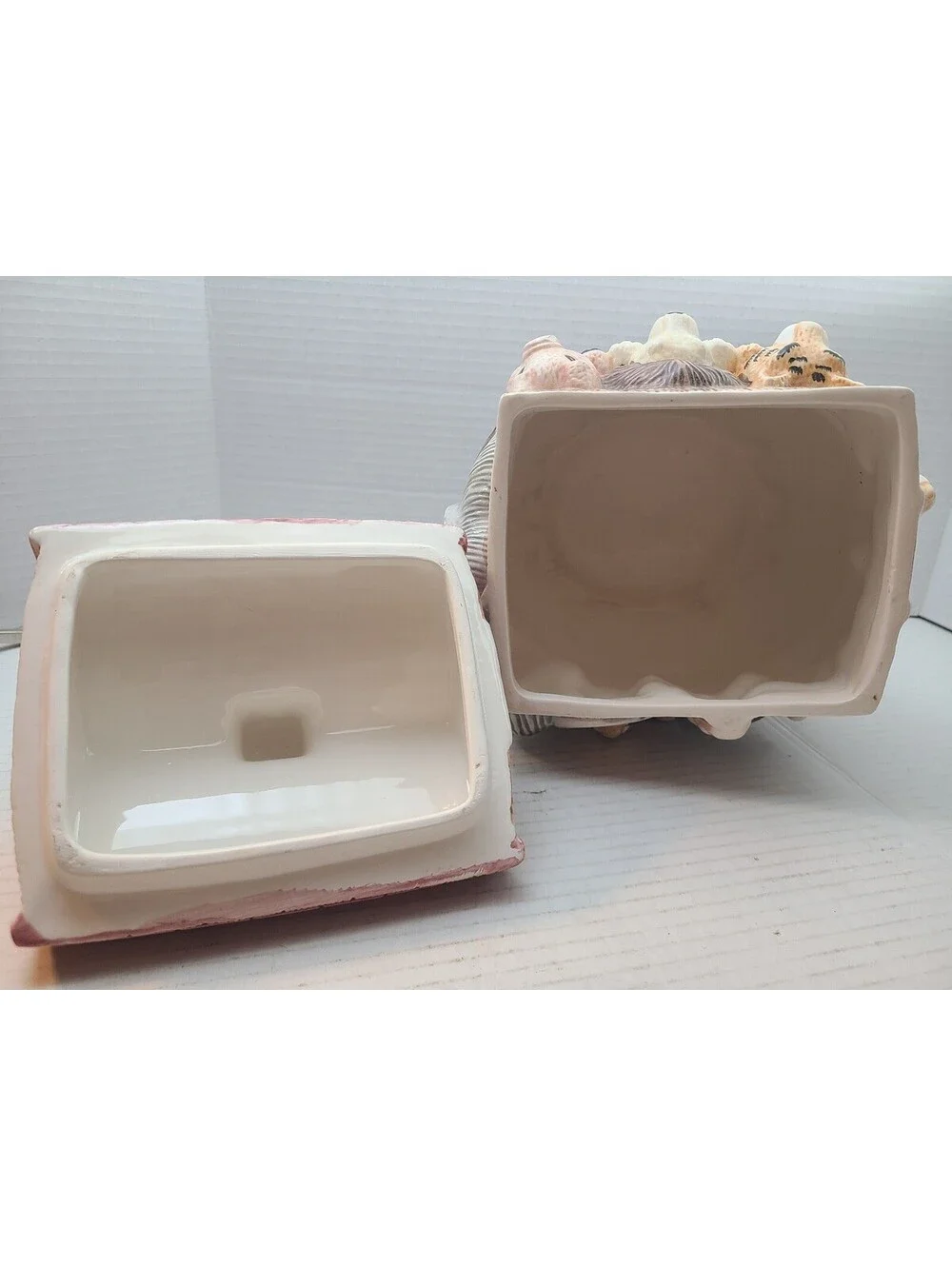 Noah's Ark Vigor Ceramics Cookie Jar w/ Lid Vintage 1980s EUC